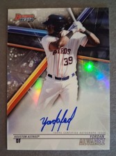 2018 Bowman Best Refractor Yordan Alvarez, Houston Astros, Auto, #B18-YA, MINT