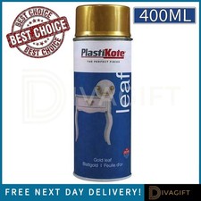 PLASTIKOTE BLATTGOLD SPRÜHFARBE 400ML AEROSOL FÜR KUNSTSTOFF METALL HOLZ NEU