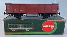 Marklin Spur 1 585 DB 4 wheel Omm 55 open goods wagon, standard couplings, boxed