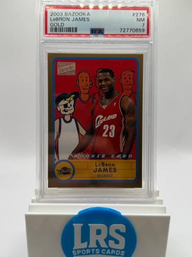 2003-04 Bazooka - LeBron James #276 Gold (RC) PSA 7