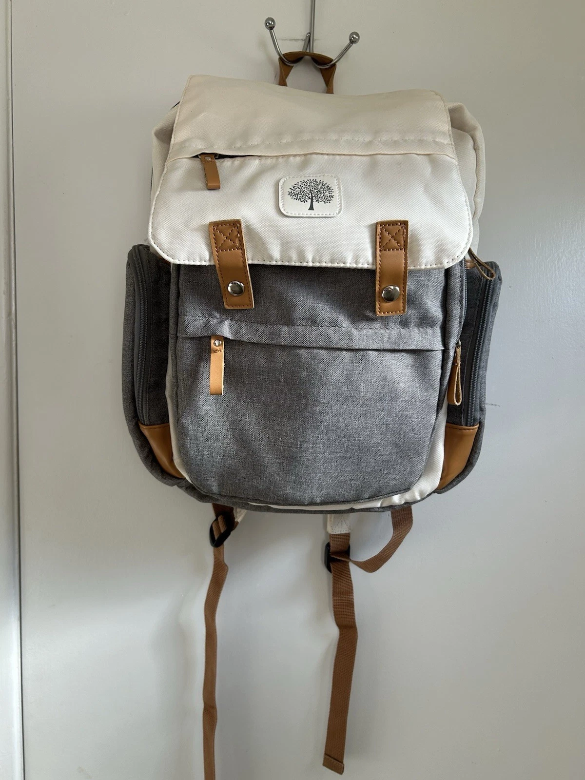 Parker Baby Co. Birch Bag Diaper Backpack -CREAM