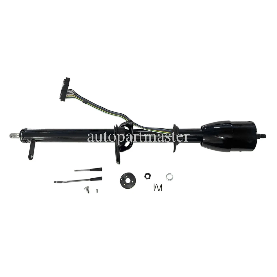 Columna de dirección negra 35" cambio Manua para camioneta Chevy C10 GMC 1967-1972 Foto 4 de 4
