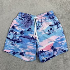 Chubbies Swim Trunks Shorts Mens Small 5.5" Inseam Blue Lined Beach Swim Surfing