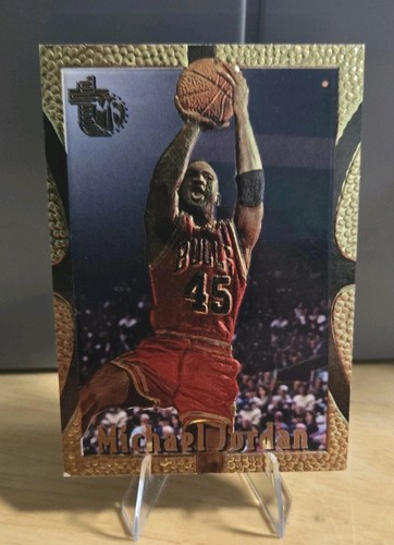 Michael Jordan [Gold] #121 card from 1994 Topps Embossed