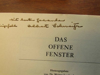 Das Spital im Urwald. SIGNIERT /// Autogramm Autograph signiert signed signee Au