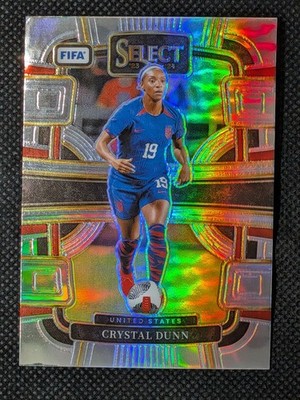 Crystal Dunn 2023-24 Panini Select FIFA Silver Prizm SP US Women's