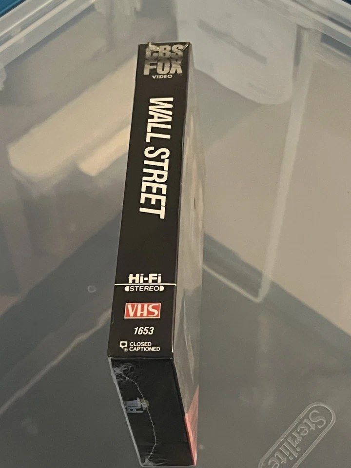 Wall Street 1988 VHS Factory Sealed CbsFox - Immagine 4 di 4