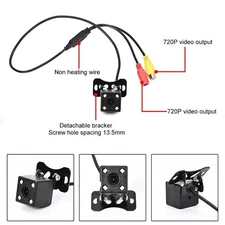 170° 4 LED Waterproof Camera Night Vision Car Rear Reverse Backup Camera CMOS