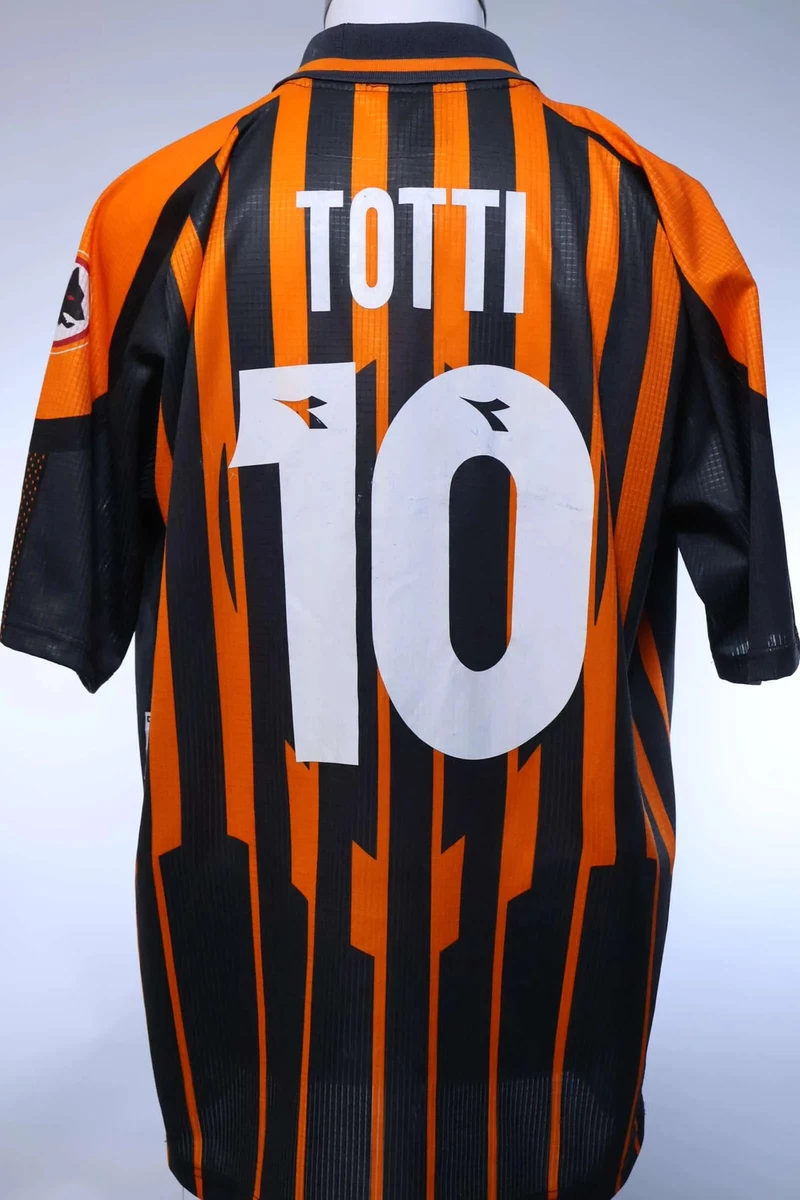 Authentic AS ROMA Diadora #10 Francesco Totti 2004-2005 Home Soccer Jersey Kit