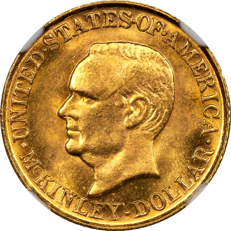 1916 McKinley Commemorative Gold Dollar $1 NGC MS65 CAC - Image 4 of 4