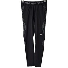 Image of adidas Tech Fit Womens Long Training Tights Black Medium Running Crossfit Gym