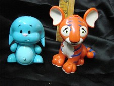 VTG Neopets LOT 2 Thinkaway Plastic Figurines UNTESTED Kacheek Cougar Tiger