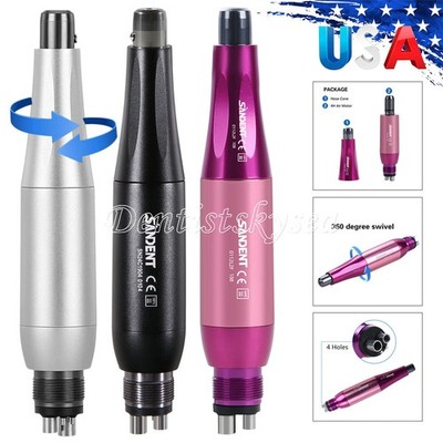 360° Swivel Hygiene Prophy Handpiece Air Motor 4 Holes W/ 4:1 Nose cone Straight