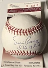 ERNIE BANKS AUTOGRAPHED OML BASEBALL CHICAG0 CUBS 512 HOME RUNS JSA