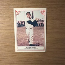 Willie Mays 1983 ASA #7 The Willie Mays Story Series 4 Vintage Baseball Card