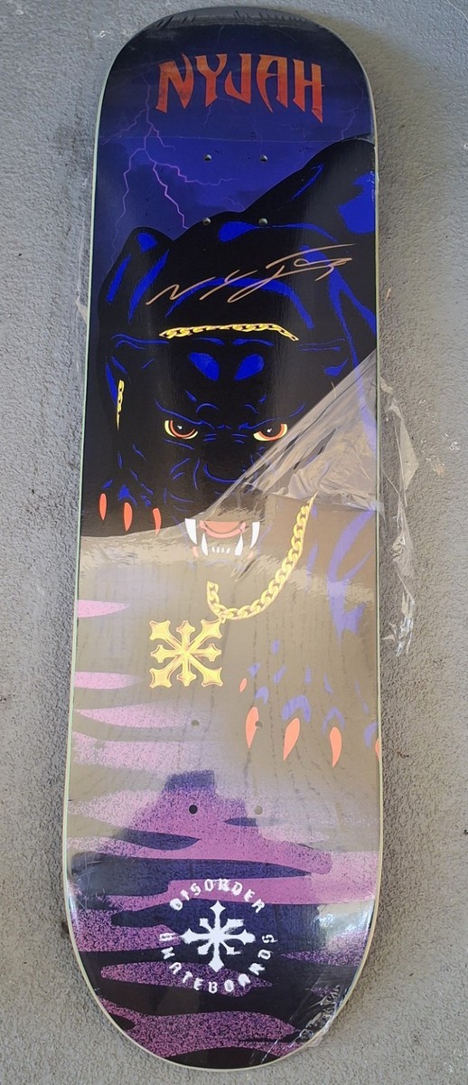 NYJAH HUSTON Signed Disorder 8.25 JAH Skateboard Deck | eBay