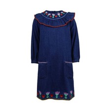 Stella McCartney Kids Embroidered Denim Dress TT1B90 Z1267 618 127022087