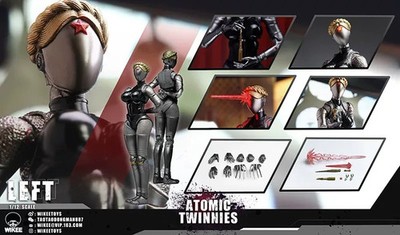 Wikee Toys ATOMIC Twinnies 1/12 Twins Roboter Actionfigur Sammlerstück Spielzeug