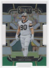 #72 Bryan Bresee 2023 Select Black and Green Prizm Die Cut RC New Orleans Saints