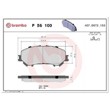 Satz Bremsbeläge Bremsklötze vorne für Nissan X-Trail 3 T32 23870536