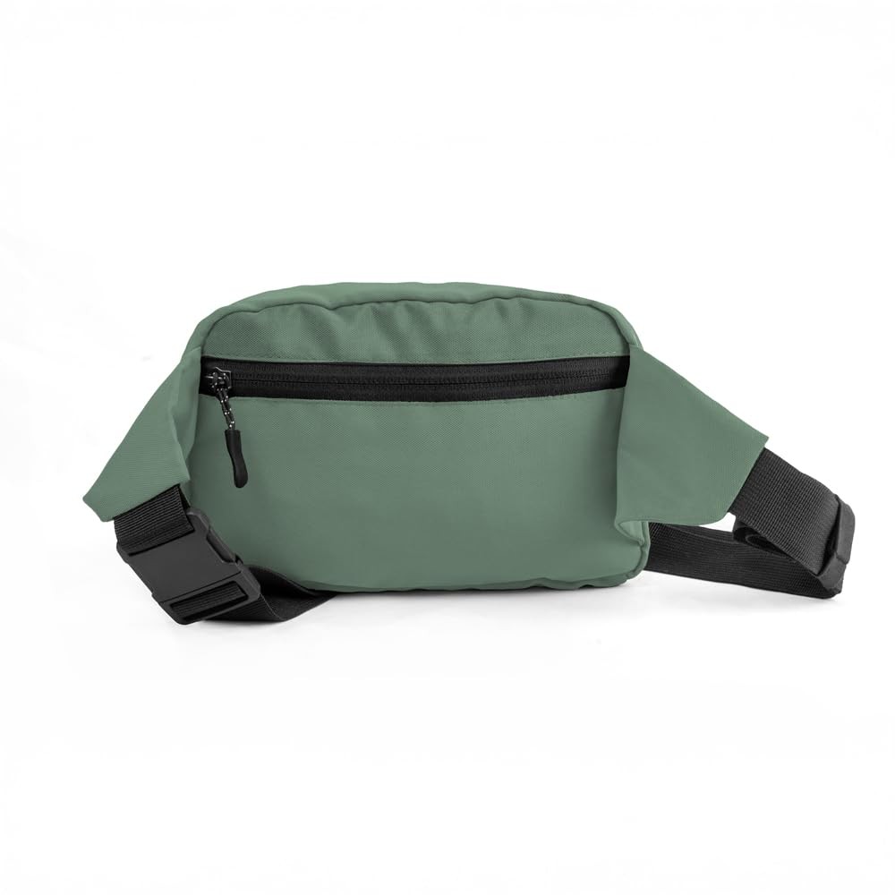 Eco-Friendly Adjustable Belt Bag with Carabiner Clip – Sustainable Fanny Pack Made from Recycled Materials