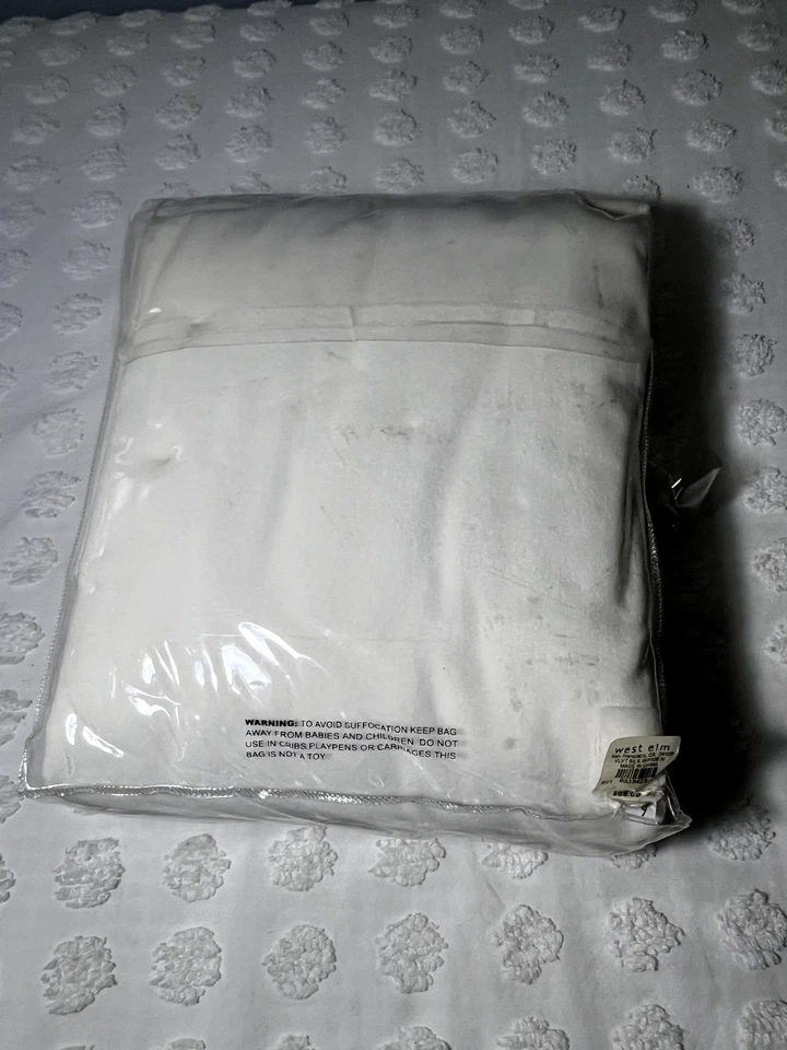 West Elm One (1) Velvet/Silk Dupioni Window Panel 48x108 - New/Open Box - Image 2 of 4