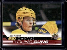 Juuso Parssinen 2022-23 Upper Deck #C366 Canvas Young Guns Rookie