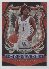 2020-21 Panini Prizm Draft Picks Crusade Ruby Wave Prizm Tyrese Maxey #94 uk2