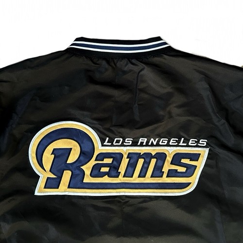 NFL Los Angeles Rams Hombre Talla L Negro Bordado Forrado Pullover Cortavientos - Imagen 7 de 9