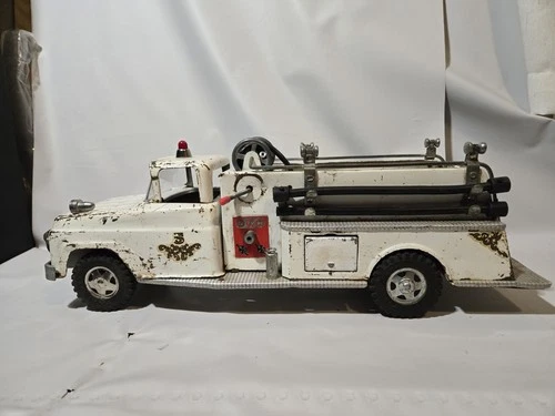 1959 Tonka Fire Pumper Truck White
