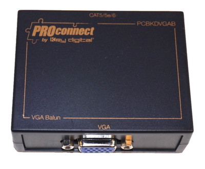 PRO CONNECT by Key Digital Cat 5/5e/6 VGA Balun PCBKDVGAB