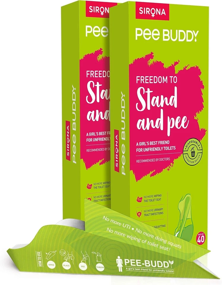 Dispositivo de micción femenino portátil, paquete de 80 Foto 3 de 4