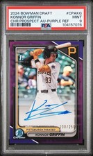 2024 BOWMAN DRAFT CHROME PROSPECT AUTOS #CPAKG KONNOR GRIFFIN 230/250 PSA 9