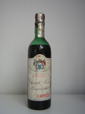 1949 Chianti Rosso Stravecchio Cappelli.  77 Jahre Alter Italienischer Wein
