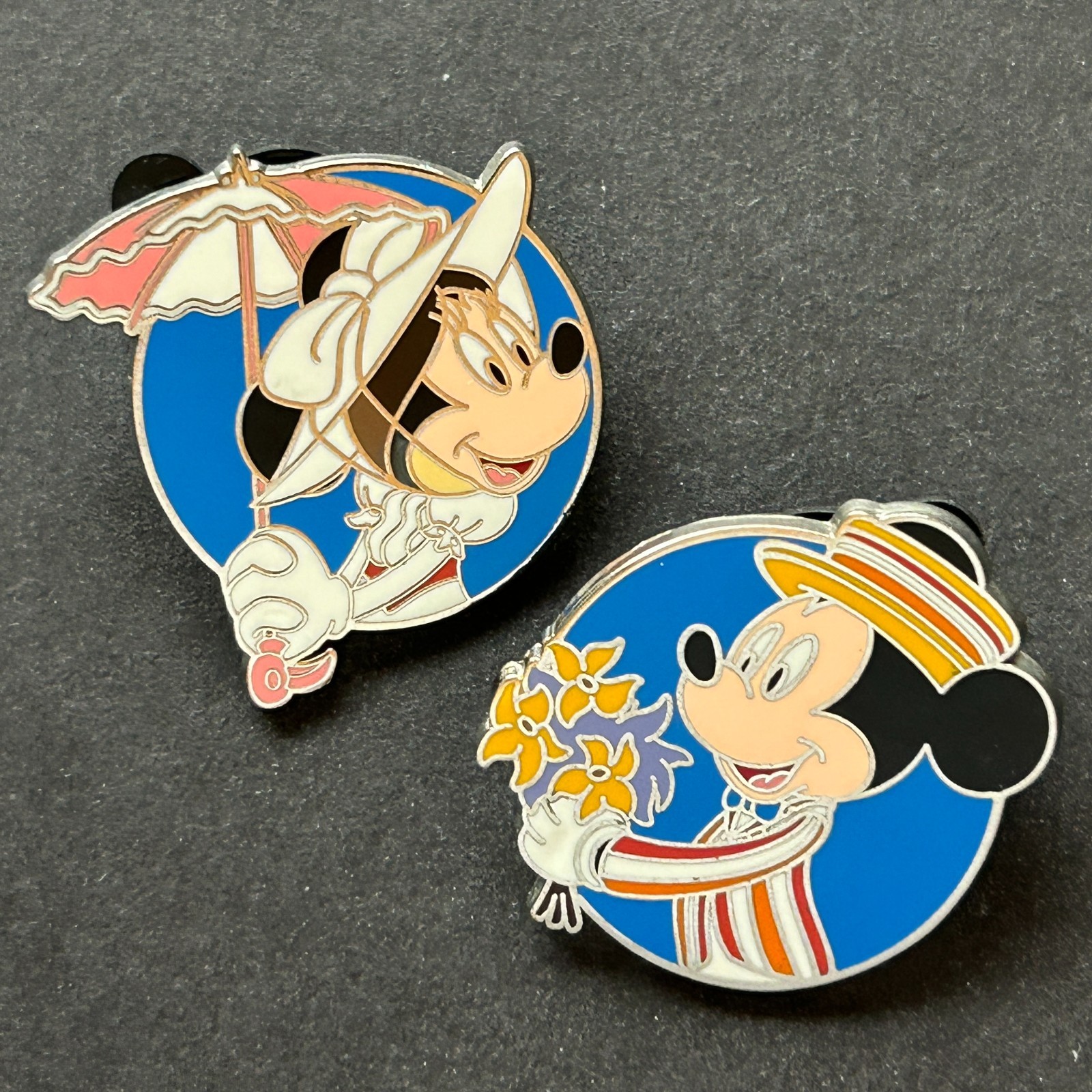 Mickey and Minnie as Mary Poppins and Bert Set - 2 PIN SET Disney Pin 107809