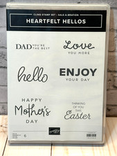Stampin'Up HEARTFELT HELLOS Enjoy Birthday Love Dad Mother Easter NEW