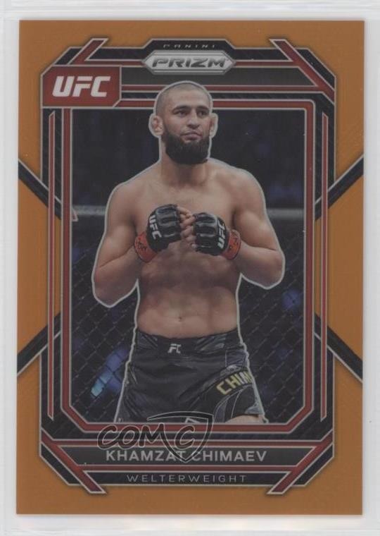 2023 Panini Prizm UFC Orange Prizm 20/99 Khamzat Chimaev #150 1k5