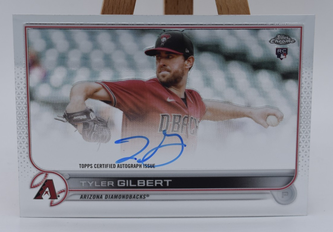 Tyler Gilbert AUTOGRAPH ON-CARD ROOKIE 2022 Topps Chrome Arizona Diamondbacks RC