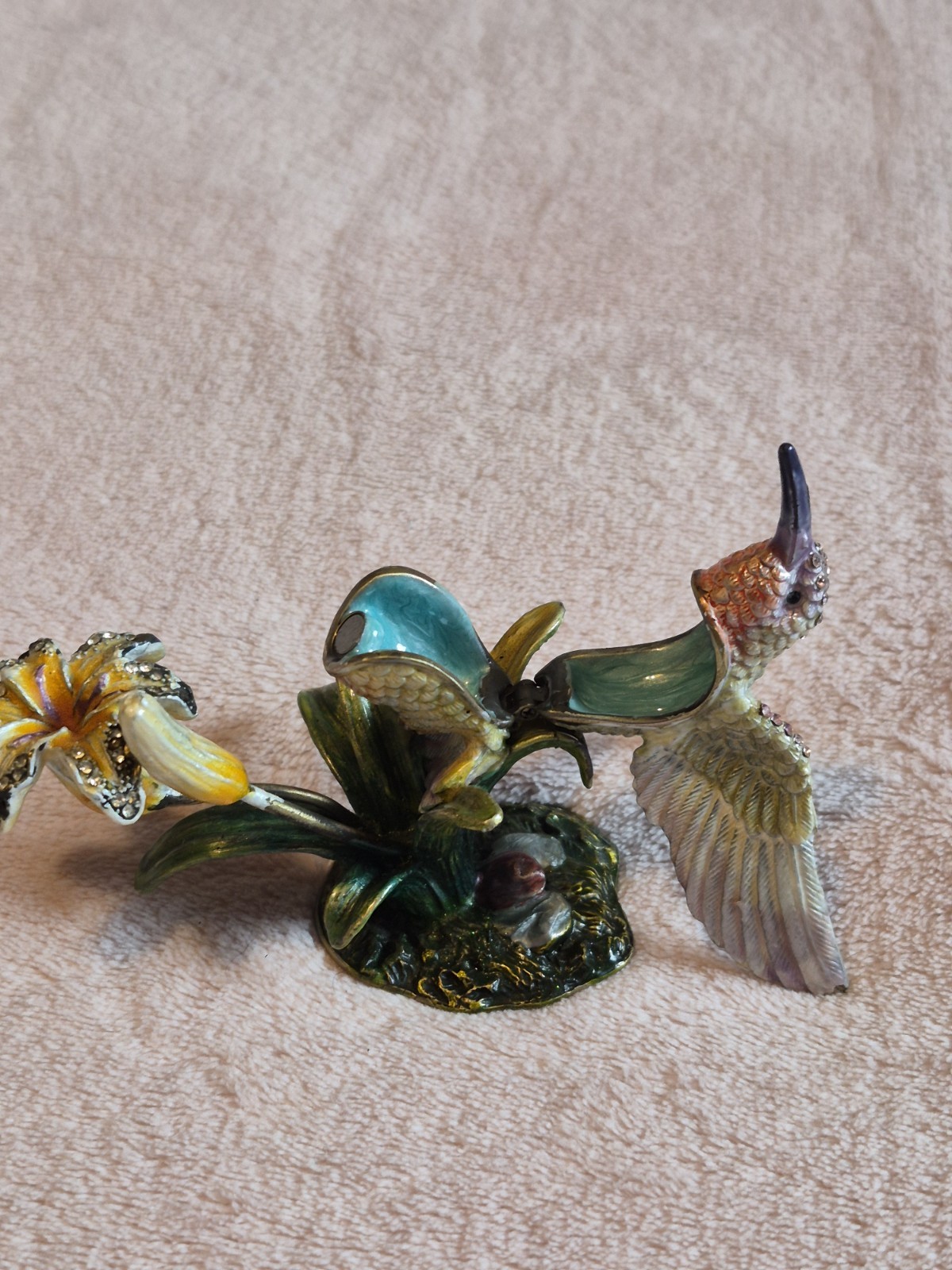 Treasured Trinkets by Juliana Hummingbird On Lilac Flower Great Gift image 4