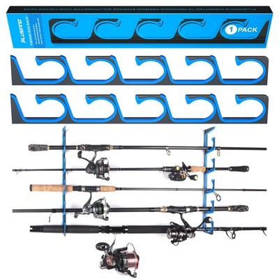 H5 Horizontal Fishing Rod/Pole Holders for Garage, Wall or Ceiling Mounted Fi...