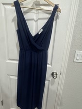 Babaton Aritzia Maximillian Jumpsuit Sleeveless Belted Wide Leg Cropped Navy S