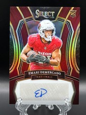 Emari Demercado 2023 Panini Select Rookie Auto Maroon Prizm /75 RC #RSI-EDE