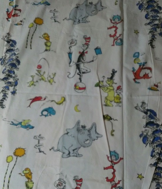 Dr Seuss Cat In The Hat Pottery Barn Kids Full Flat Sheet And