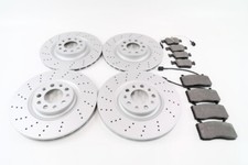 Alfa Romeo Stelvio front rear brake pads & rotors drilled upgrade TopEuro 1310