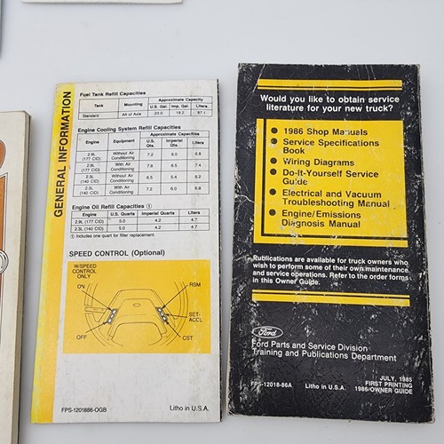 Ford Truck F150 F350 Bronco Bronco II Truck F Series Owner's manuals CHOOSE - Picture 9 of 24