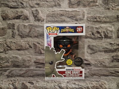 Funko Pop CONTEST OF CHAMPIONS King Groot 297 Glow In The Dark Special Edition  