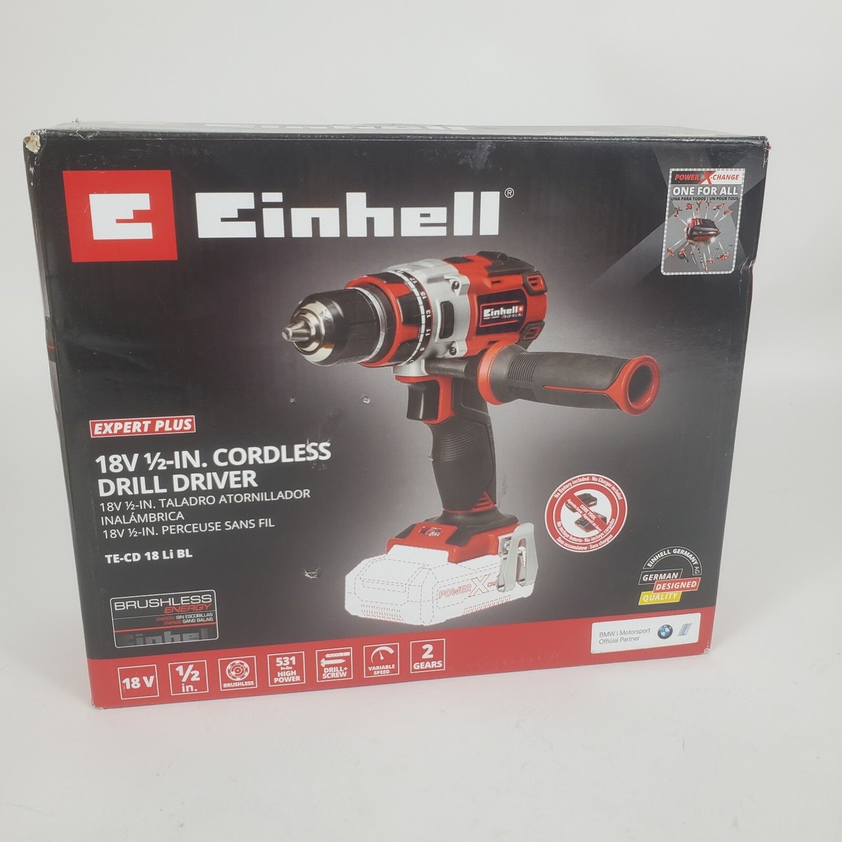 Einhell TE-CD 18/40 Li-Solo Cordless Drill Driver - 18V With 2.5Ah Battery & Fast Charger - View #12