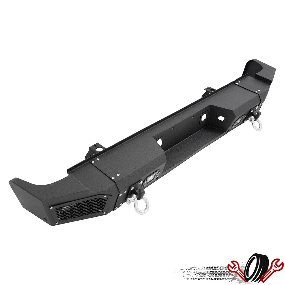 Complete-Steel Rear Bumper For 07-10 Silverado/Sierra 2500/3500 HD W/Fog Lights Foto 2 de 4
