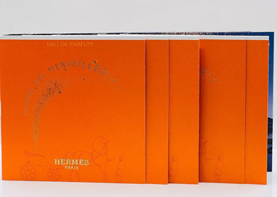 NEW Hermes L'Ambre Des Merveilles Eau de Parfum 2ml each (Lot of 5) NEW