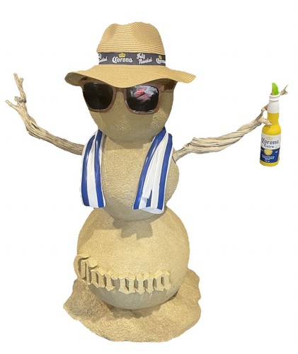 **BRAND NEW IN BOX** Corona Sand Snowman - Picture 1 of 1